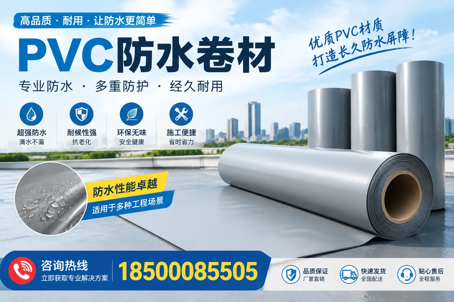 什么是pvc防水卷材?抚顺消费者需了解的基础知识